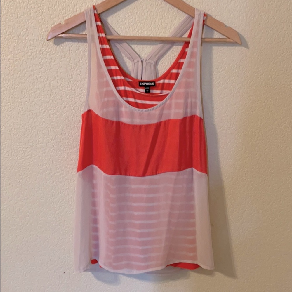 Orange tank top